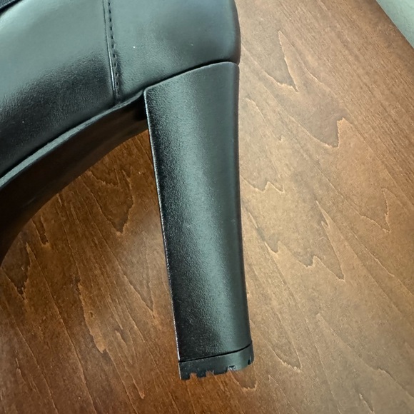NWOB Allsaints Sarris Black Leather High Heel Booties - Picture 11 of 14